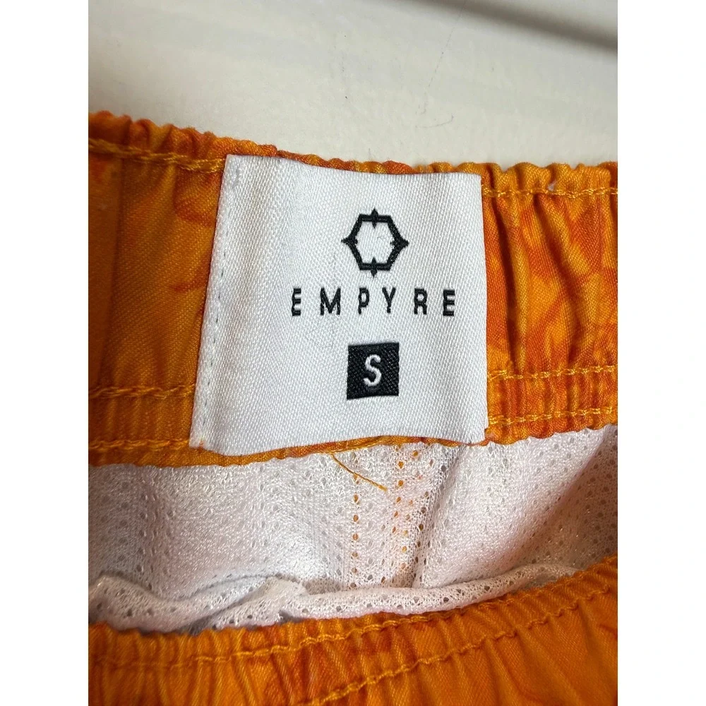 Empyre Ollie Board Short Mens S Koi Fish Orange‎ 4 Inch Inseam Tropical Swim