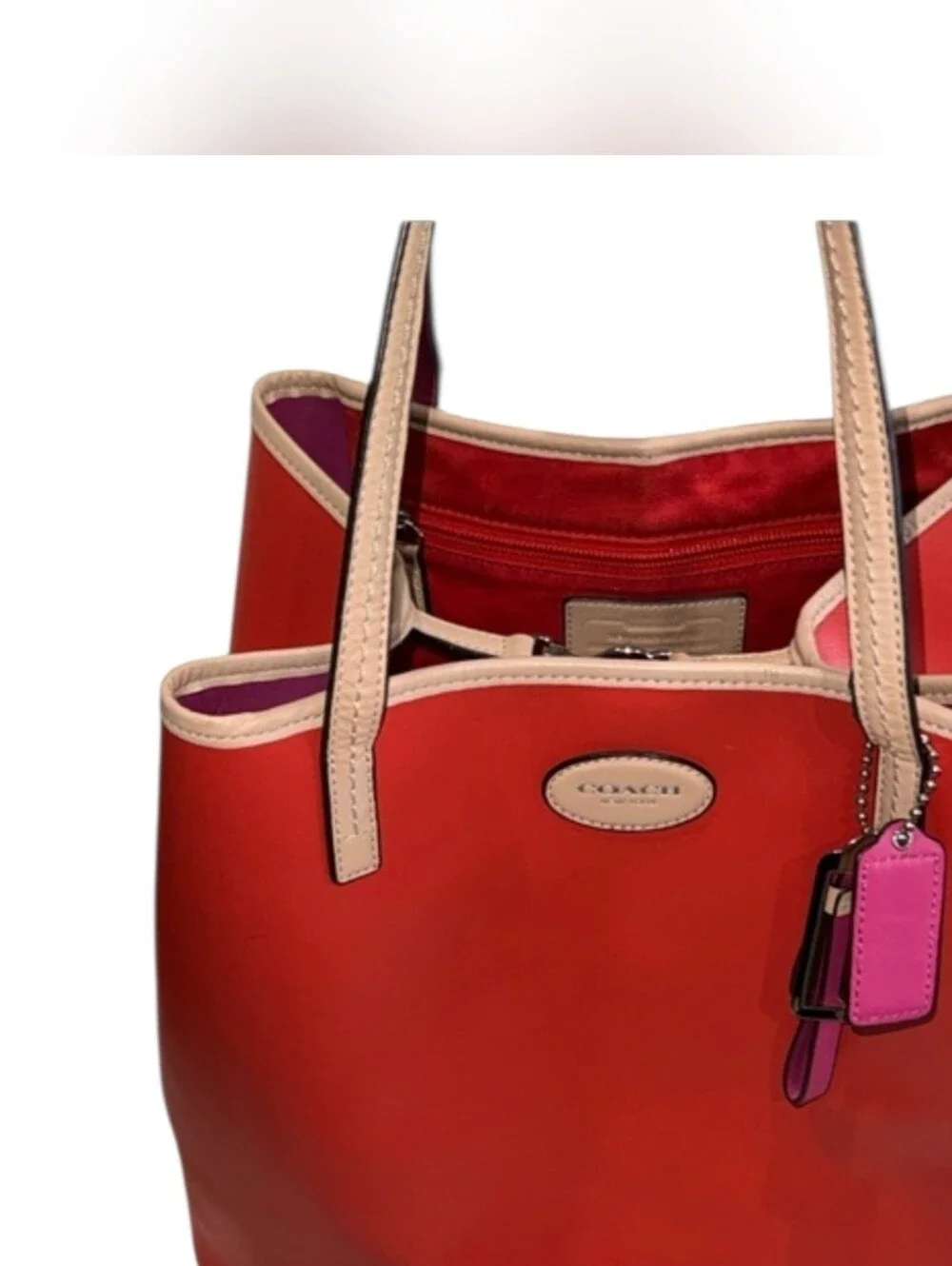 Coach leather tote