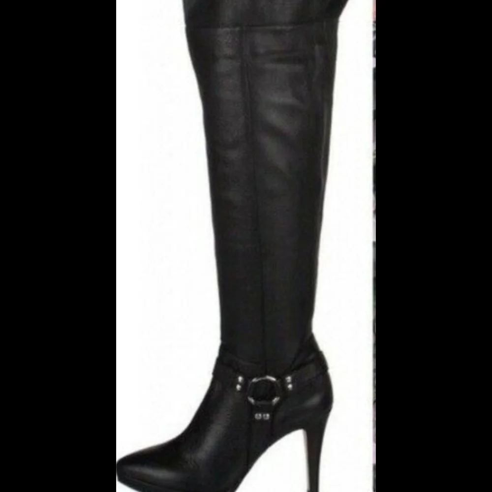Ros Hommerson women's boots black over the knee Tease size 8.5 WW