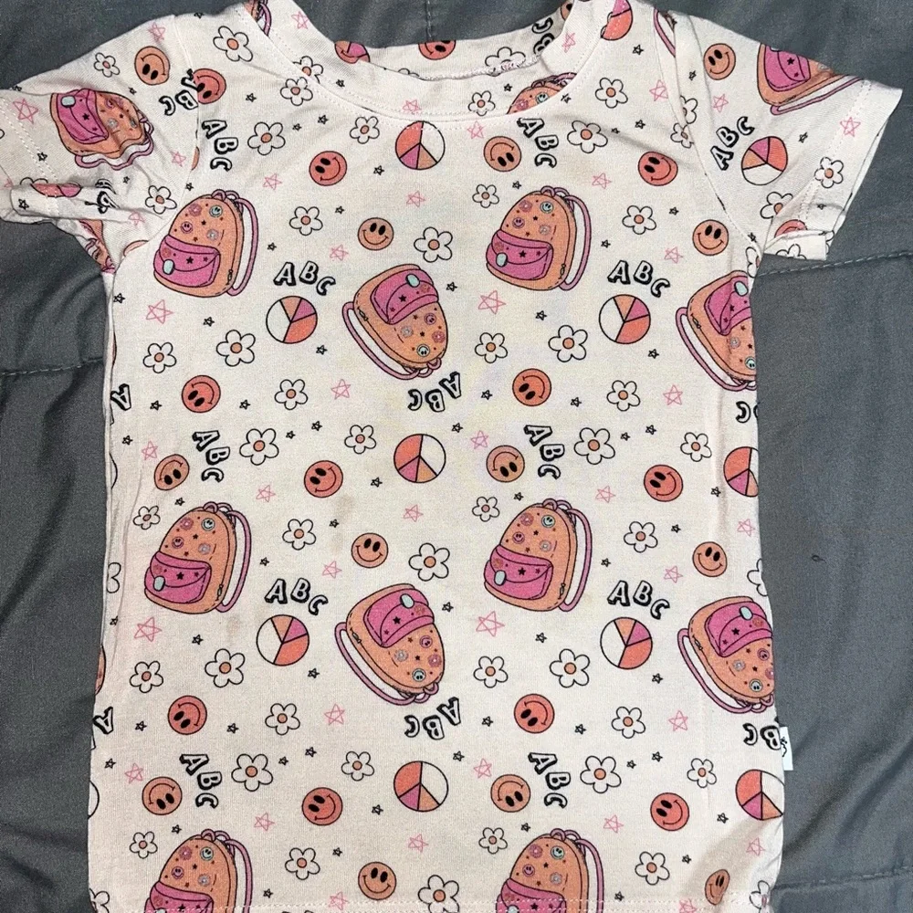 Dream Big Little Baby Girl Retro Bamboo Pajama‎ Top