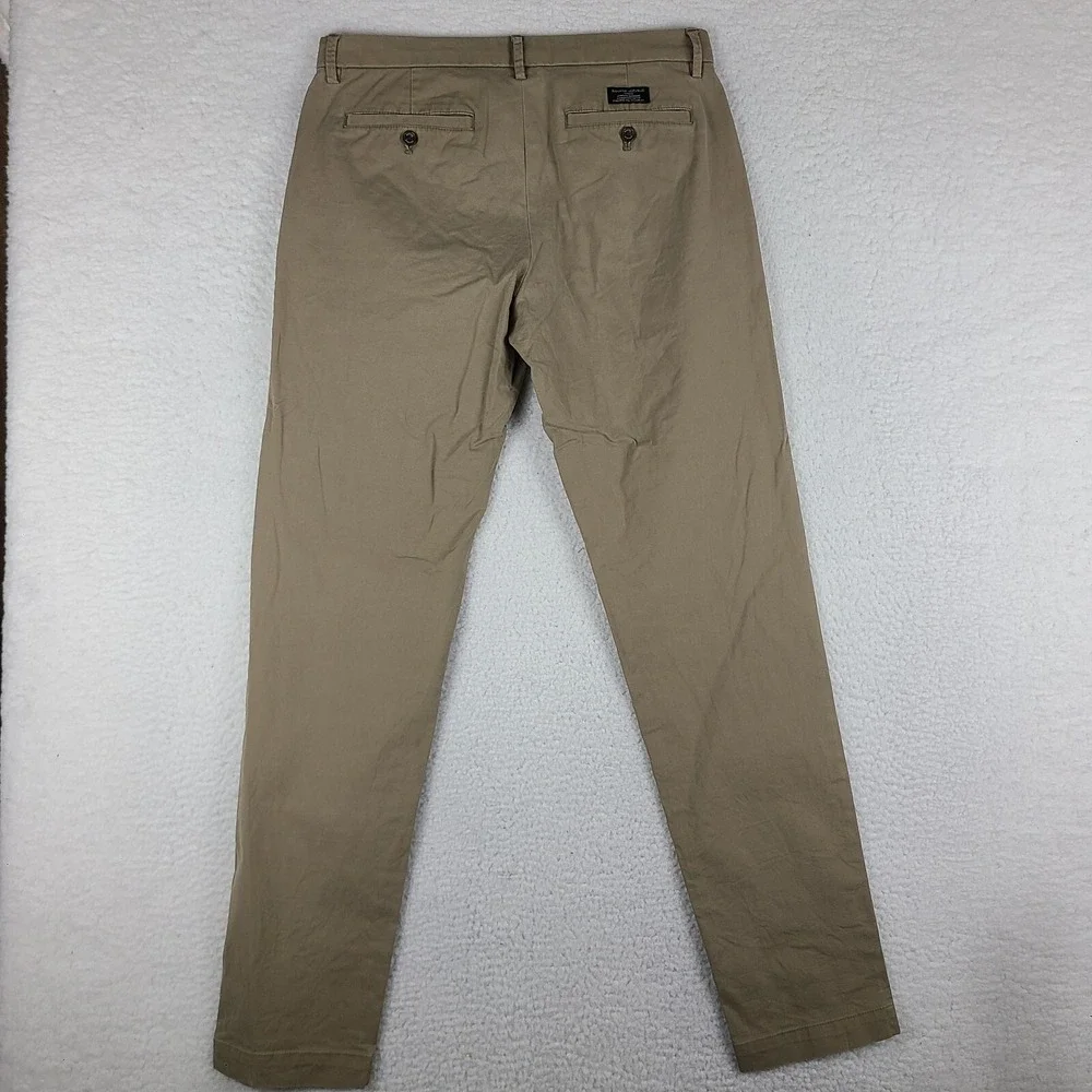 Banana‎ Republic Pants Mens 32x34 Acorn Brown Slim Straight Mason Chino Slacks