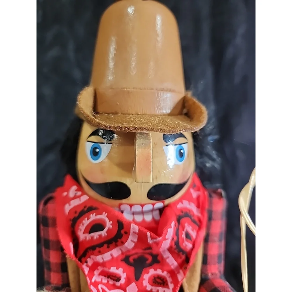 nut cracker of the west ,cowboy with his rope