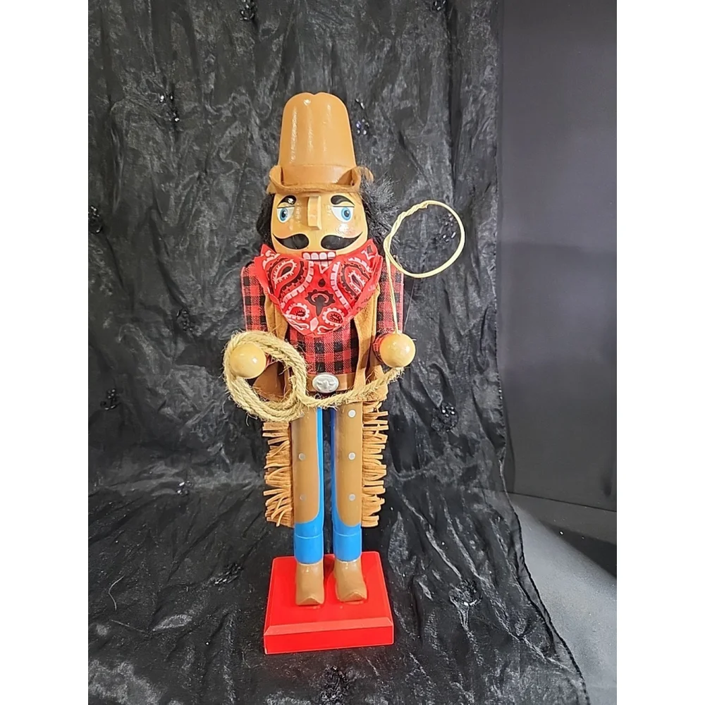 nut cracker of the west ,cowboy with his rope