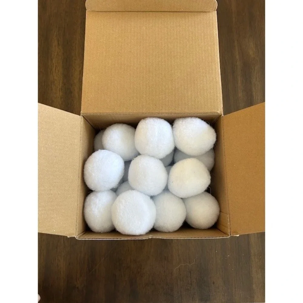36 Pcs Indoor Snow Fake Ball Fight Snowballs Elf Pets Christmas Holiday‎ Toy
