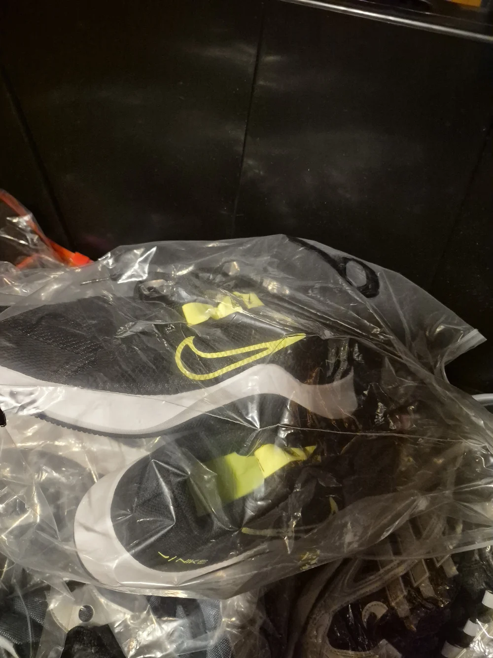 Nike Black with Neon Yellow Accents Athletic Shoes