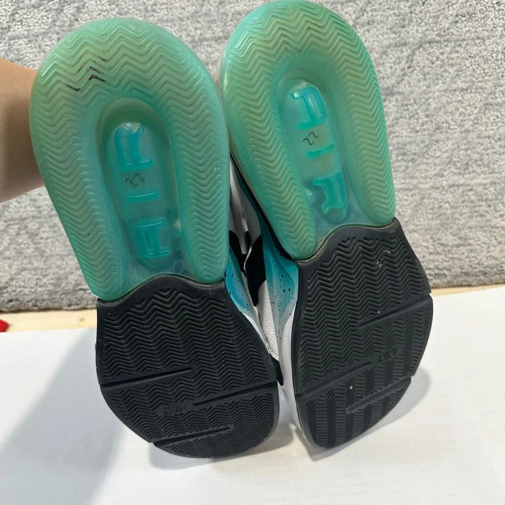 Nike Air‎ Force 270 Men's Black White Teal Athletic Shoes Size 11