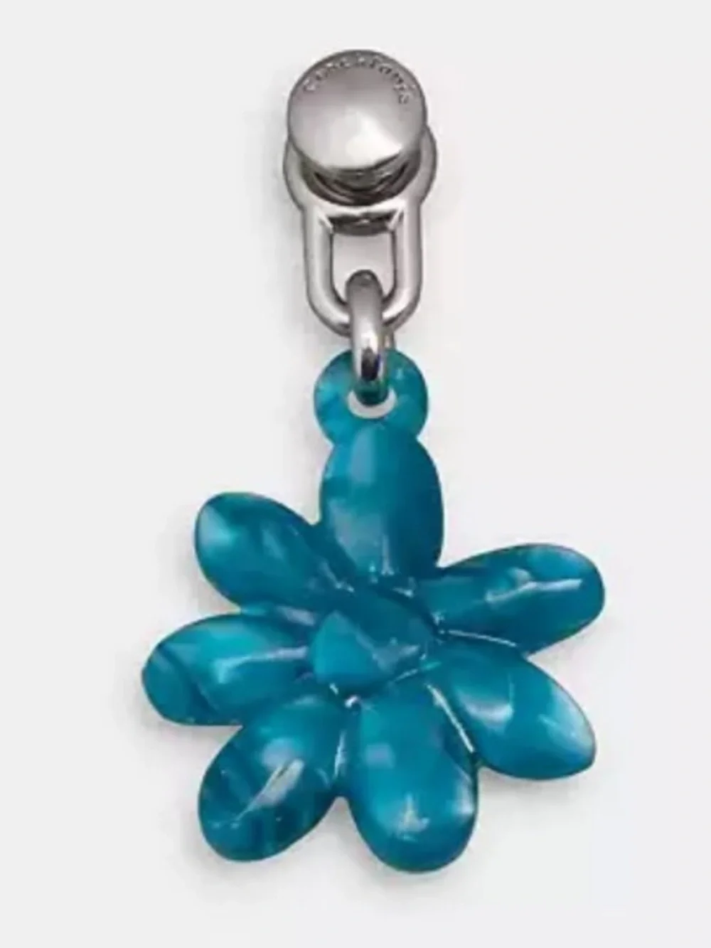 Coach Turquoise Flower Charm