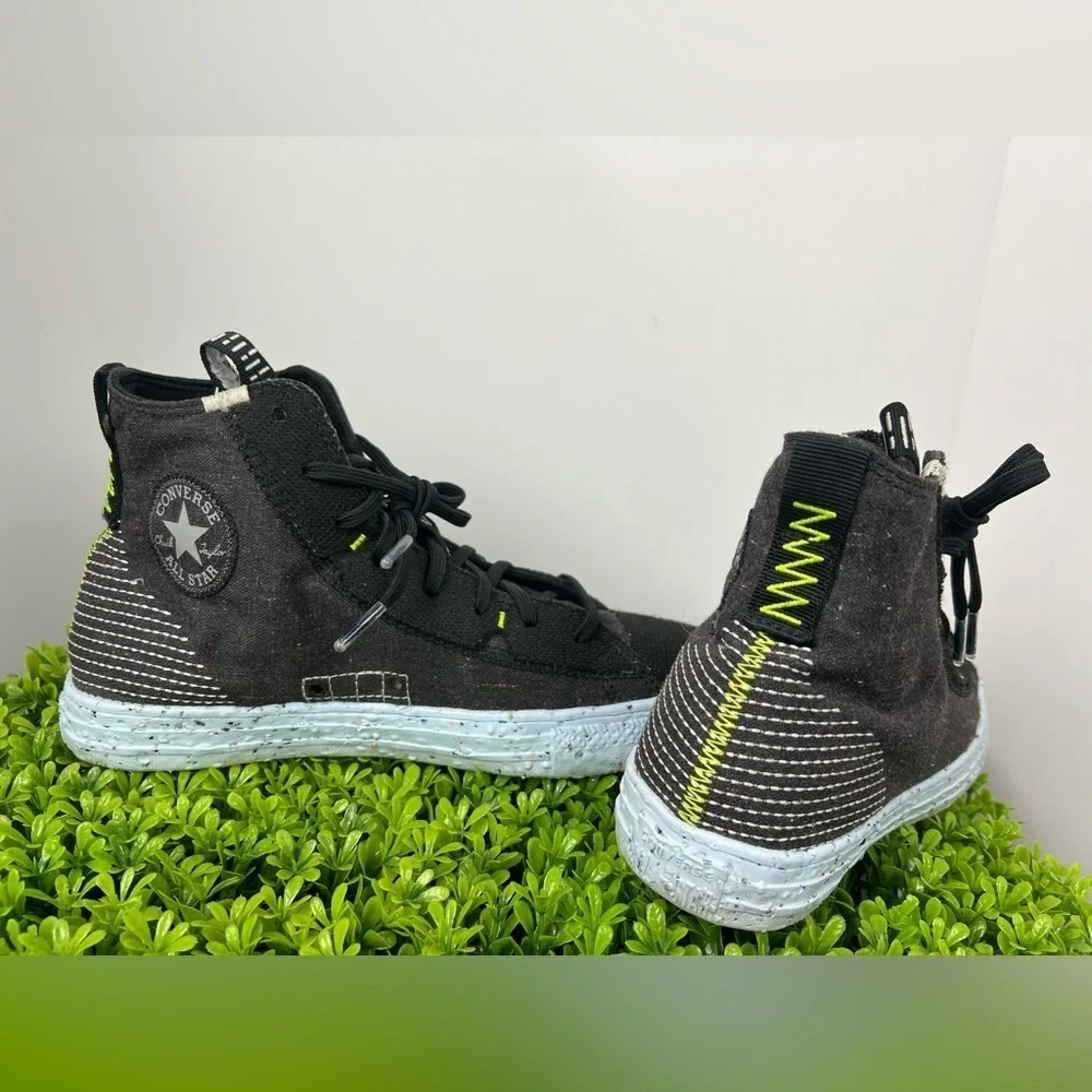 Converse Chuck Taylor All Star Crater Hi Black Sz Mens 7.5 /Wmn 9.5