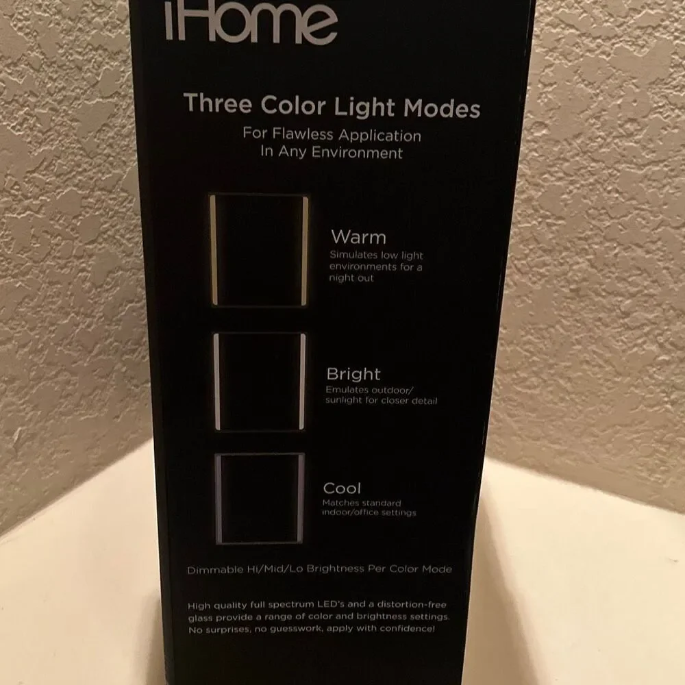 iHome vanity mirror