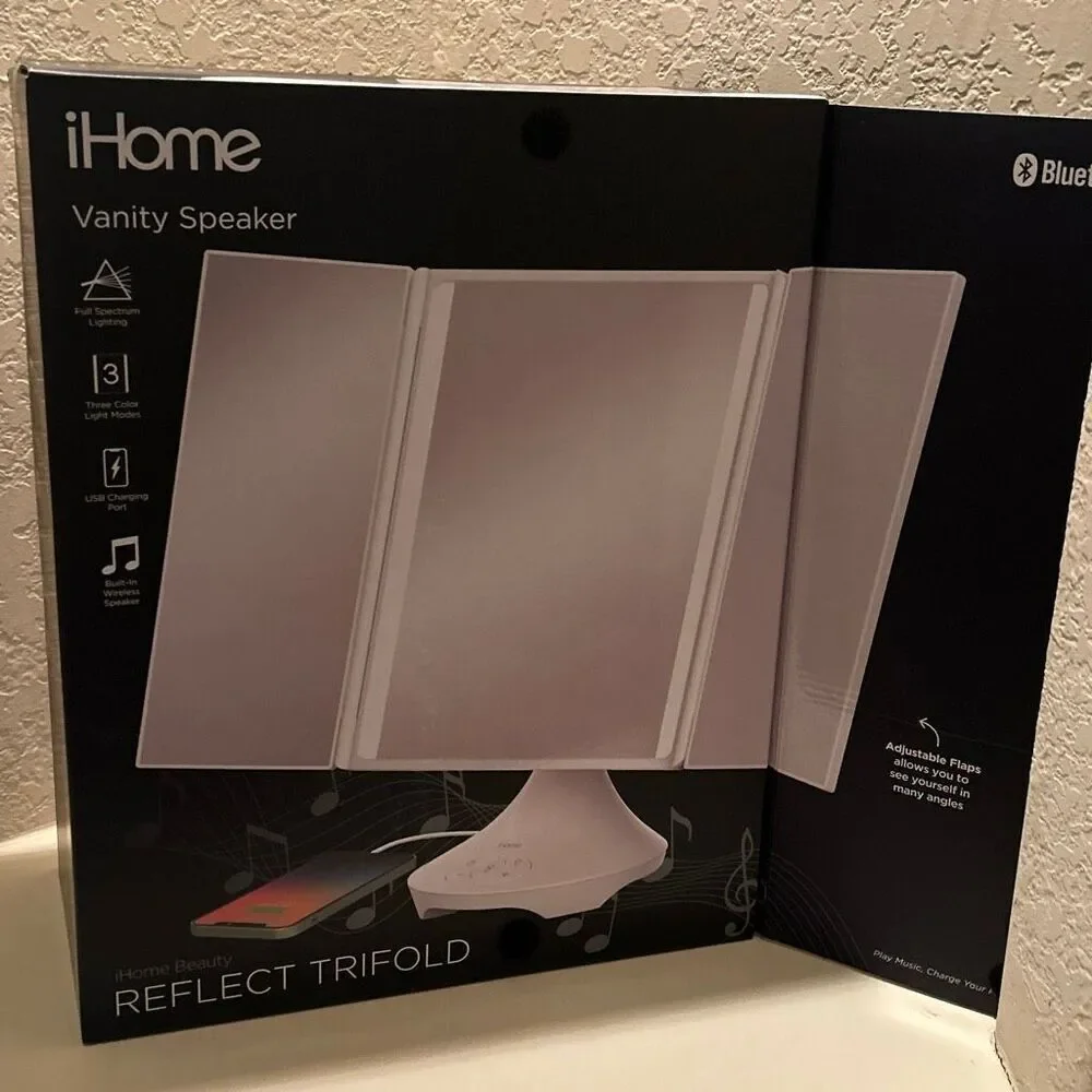 iHome vanity mirror