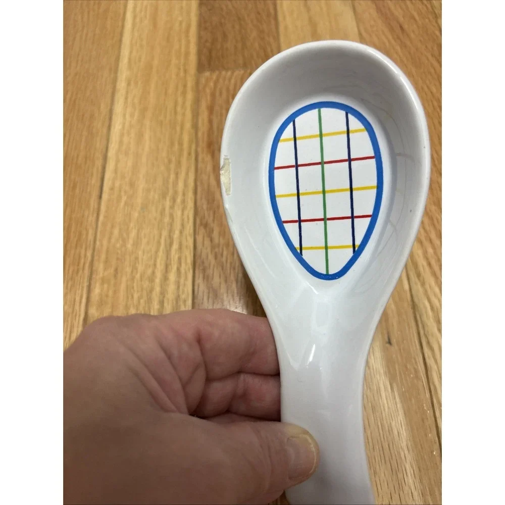 Mardi Gras Collection 80s Spoon Rest Mt. Clemens Pottery Kitchen Galley Jazz‎