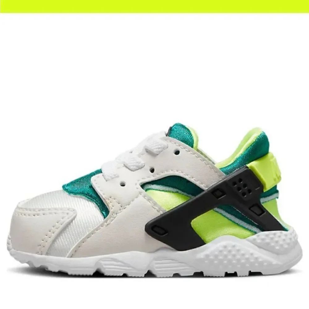 Nike Huarache Run Toddler Shoes Phantom/Bright Spruce/Black/Volt Size 7C, New