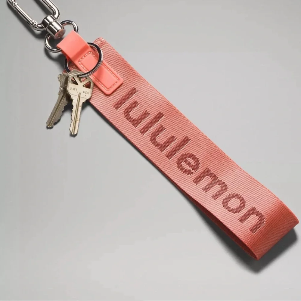 Lululemon‎ Never Lost Keychain- Raspberry Cream/Wine Berry NEW! RETIRED COLOR