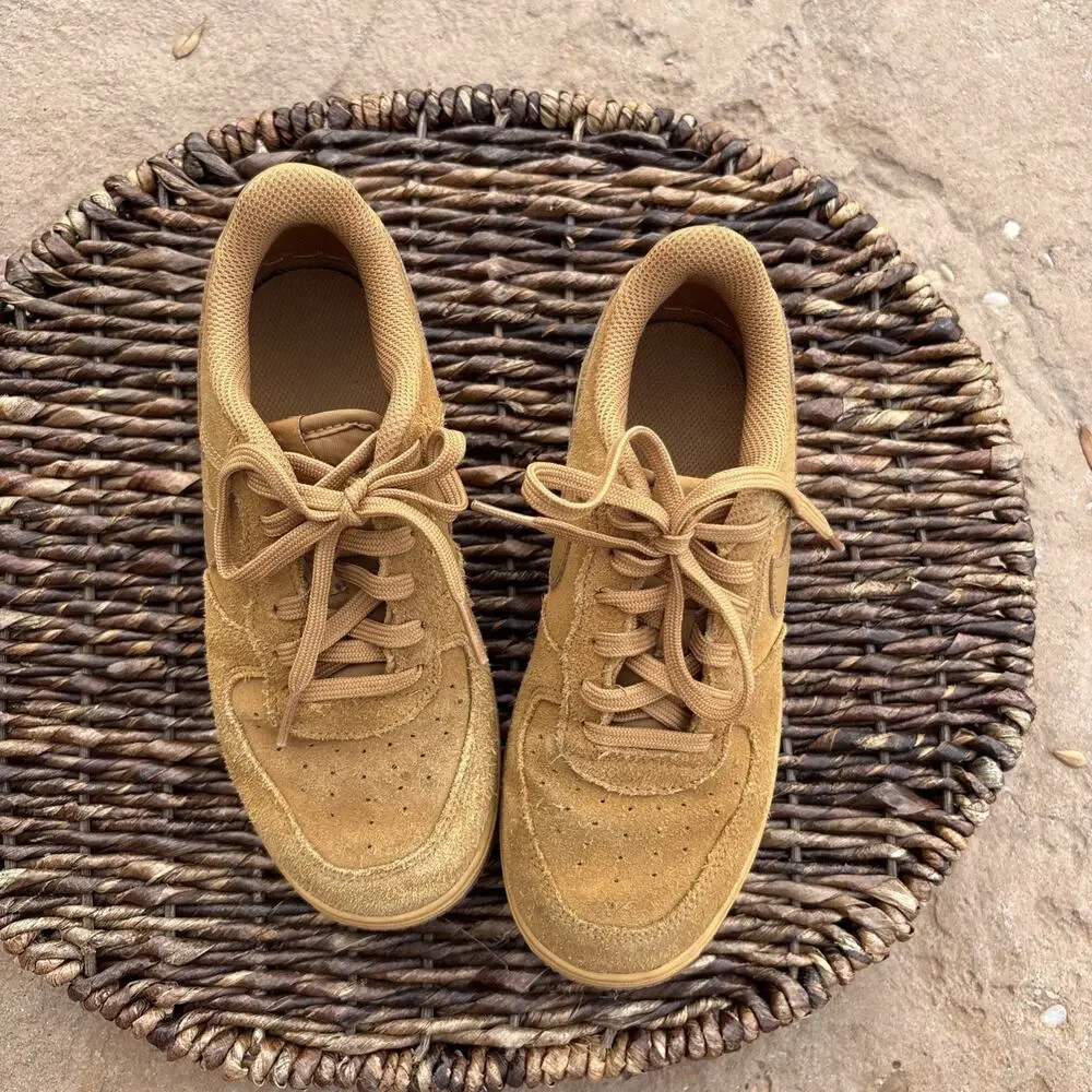 Size 2Y- Nike Air Force 1 LV8 3 Low‎ Wheat 2019 BQ5485-700