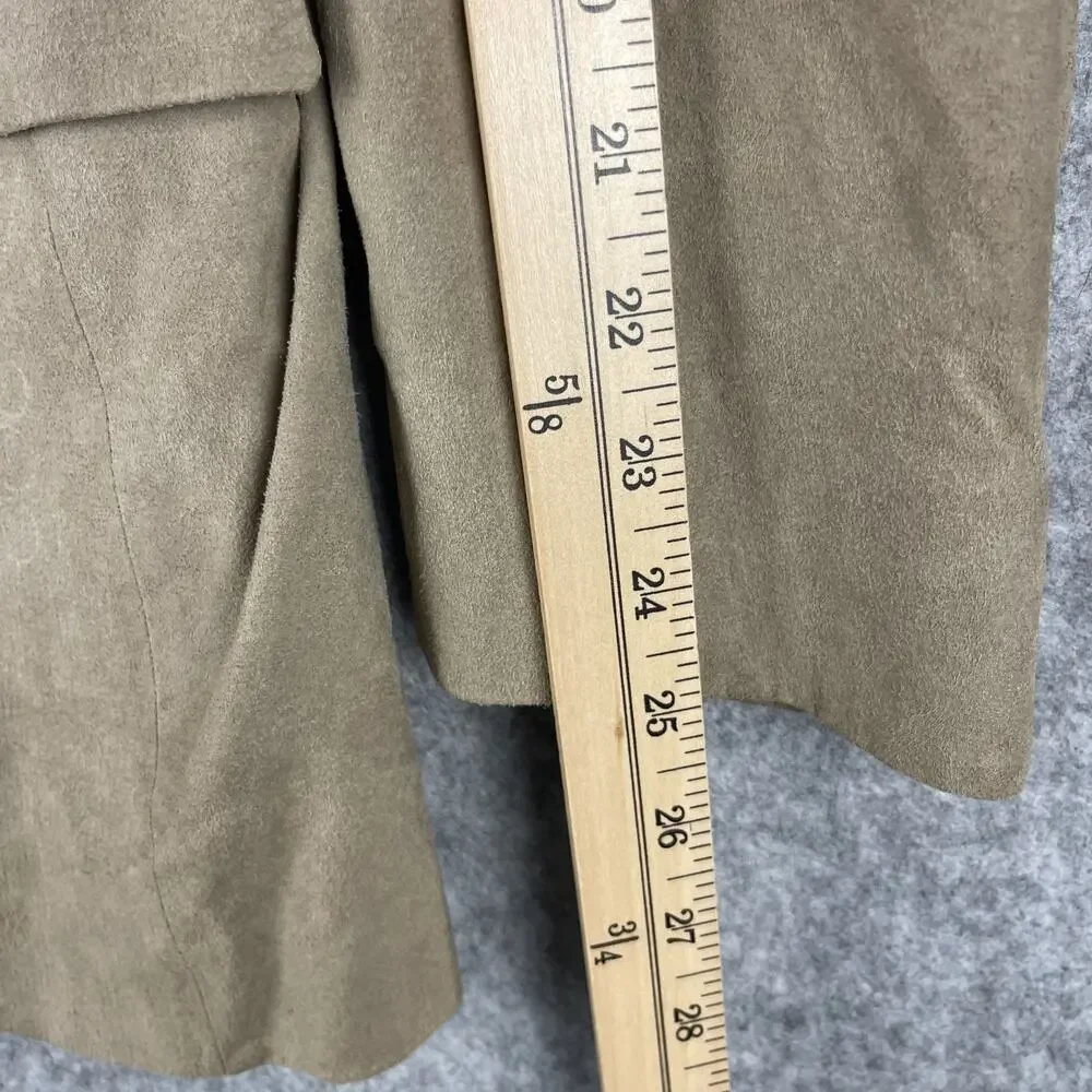 Vintage Christian Dior‎ Monsieur Suede Blazer Sport Coat Mens 42R Beige 2 Button