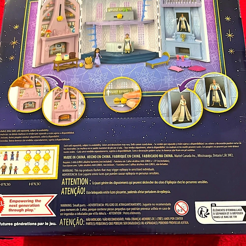 Disney Wish Rosa Castle Play Set 20+ Pieces New in Box