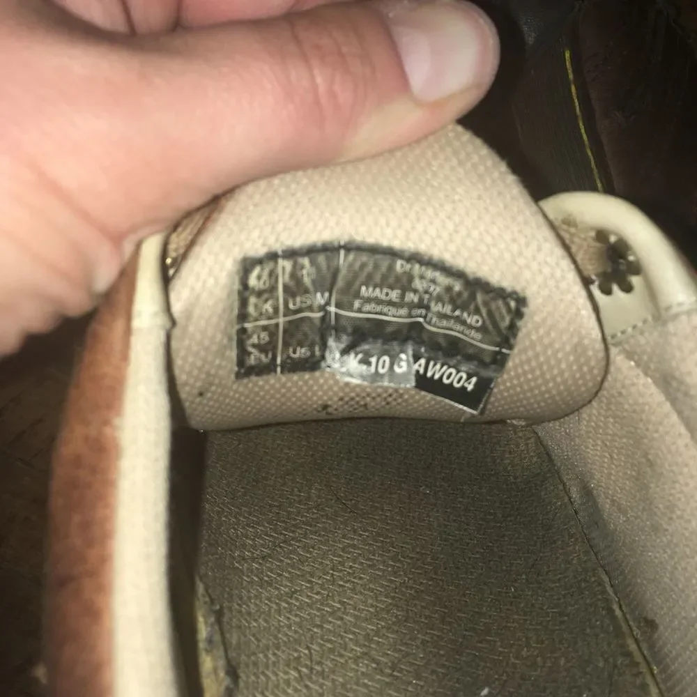 Dr. Martens stitched brown