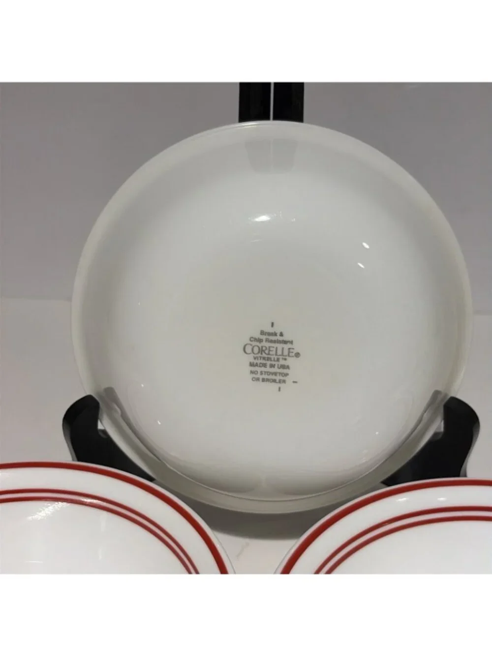 Corelle Classic Cafe Red Soup Cereal Bowls 6.25