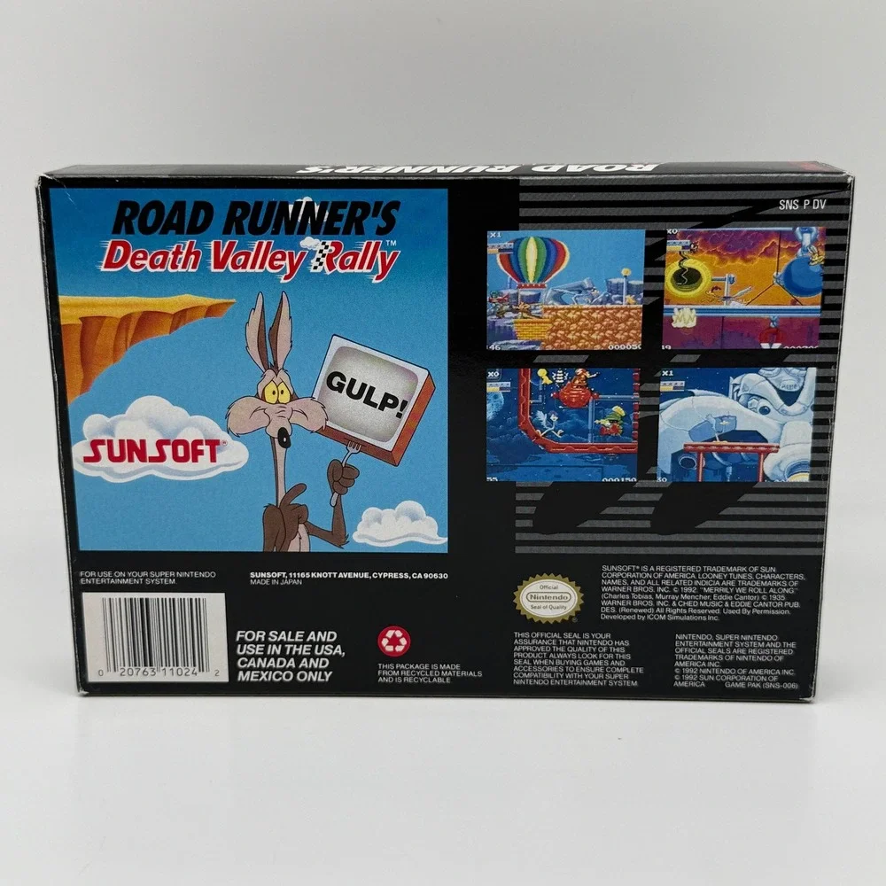 Road Runner's Death Valley Rally SNES Super Nintendo Complete CIB Tested