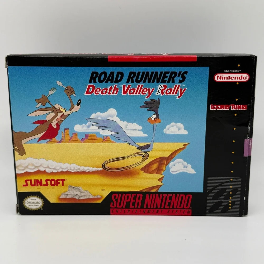 Road Runner's Death Valley Rally SNES Super Nintendo Complete CIB Tested
