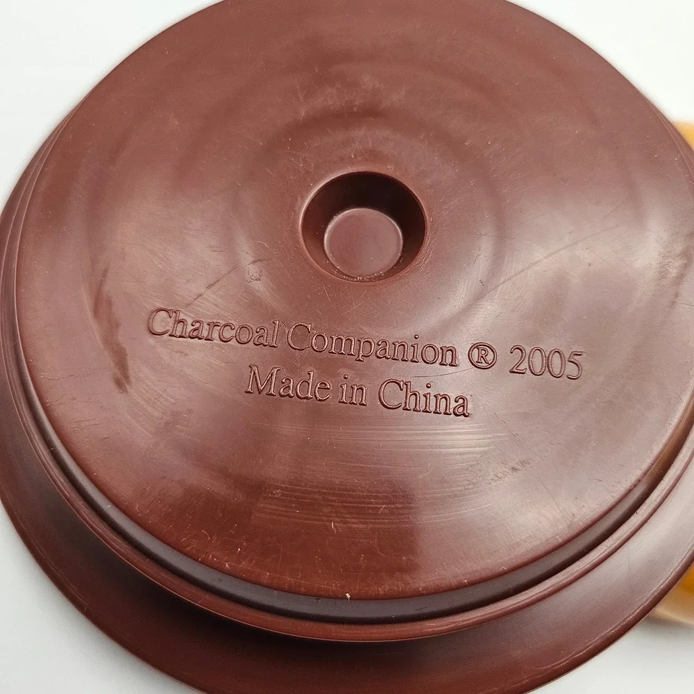 Charcoal Companion Burger Butter Dish Cover Lid Base 2005‎ Kitchenware