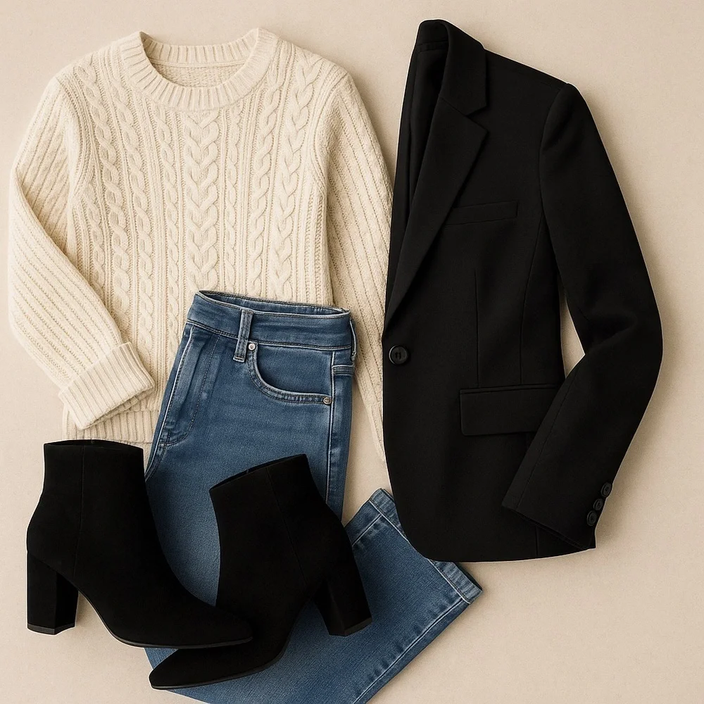 🖤 NIB Sugar Evvie Black Chelsea Booties | Pointed Toe | Sz 11 | Chunky Heel