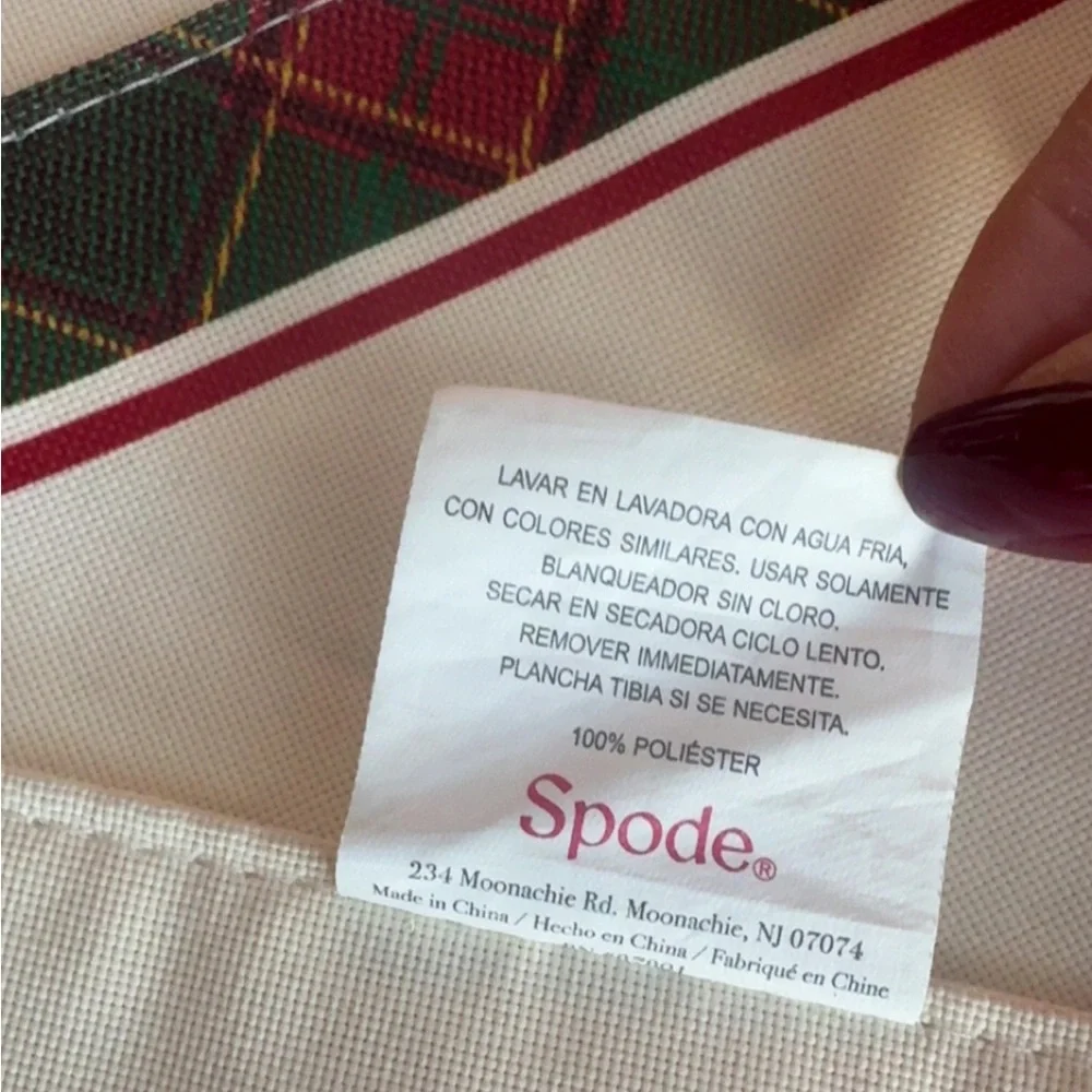 Bundle of 11‎ Spode Christmas Tree Tartan Rectangle Placemats 13x19