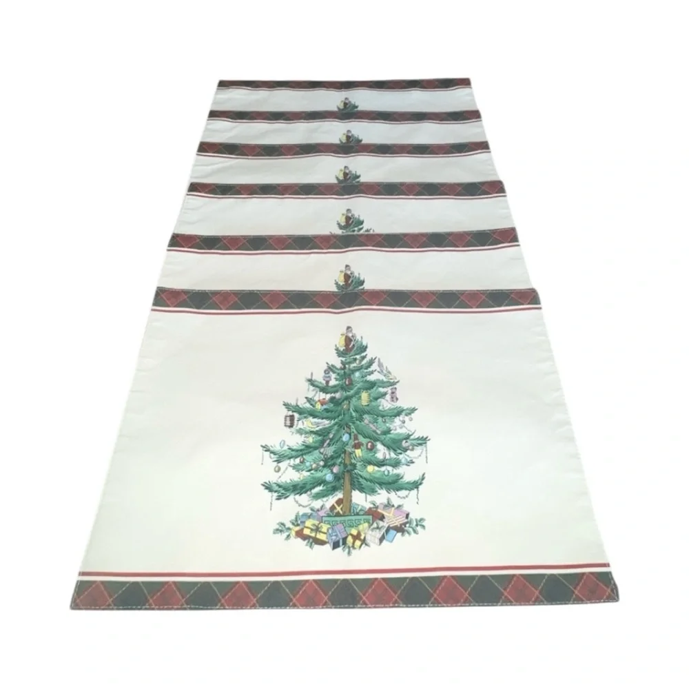 Bundle of 11‎ Spode Christmas Tree Tartan Rectangle Placemats 13x19