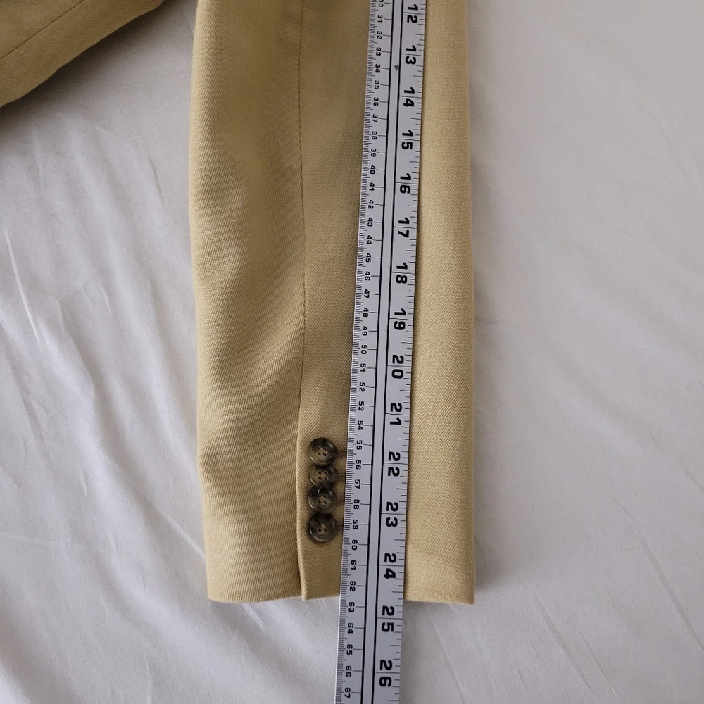 Bachrach Cashmere Blend 3 Button Blazer 40R‎ Camel Made In Italy Sporty