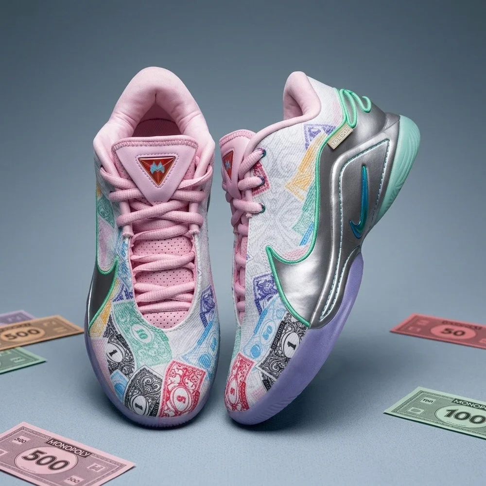Nike LeBron 22 XXII Monopoly Currency White Multi Men's Size 9 NWOB FZ1097-100