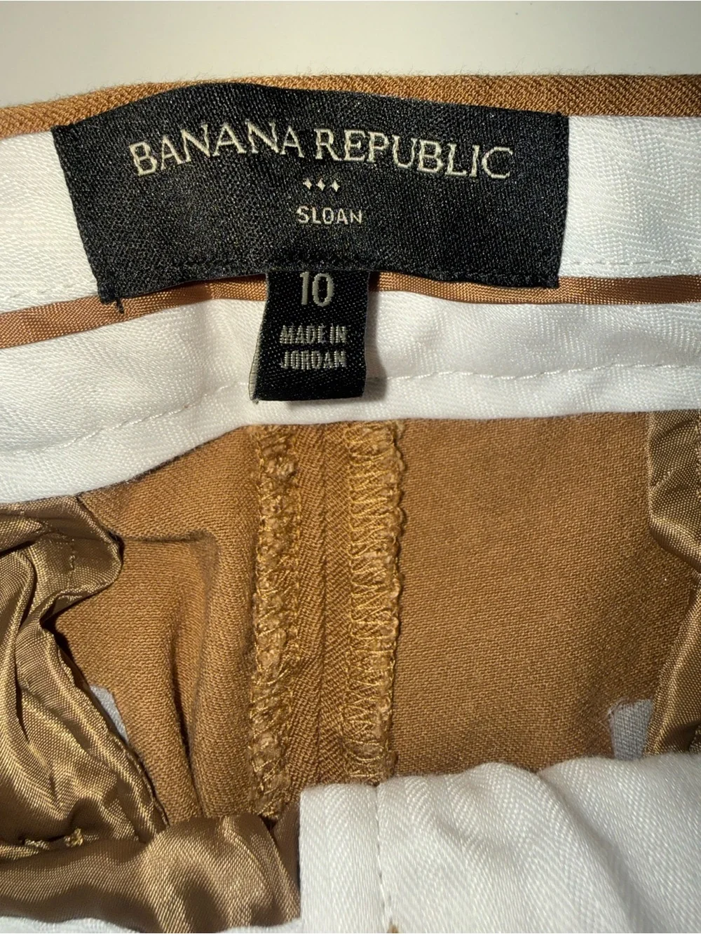 Banana Republic Men's Chino Pants in Caramel Brown