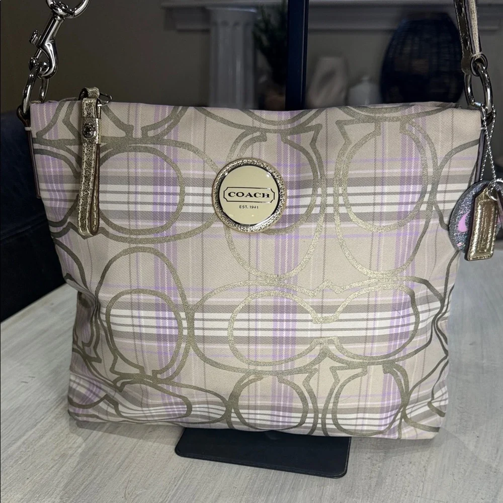 Coach plaid tones