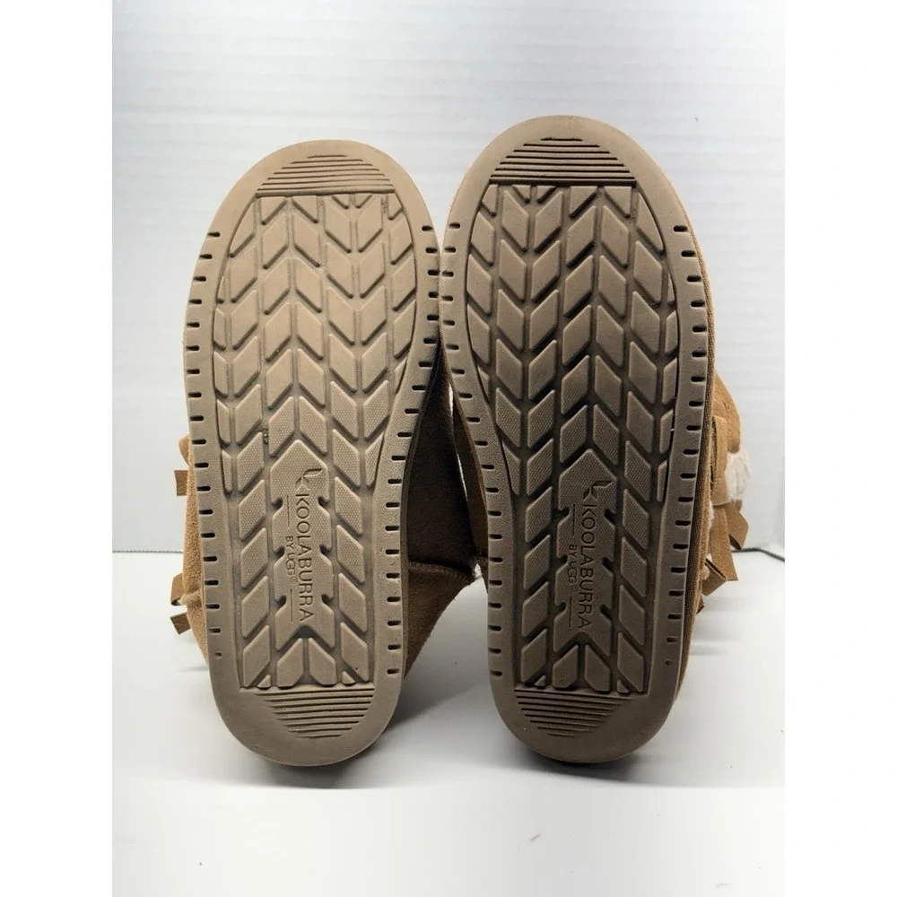 Koolaburra By UGG Women's US 4 Victoria Short‎ Chestnut Faux Fur Boots