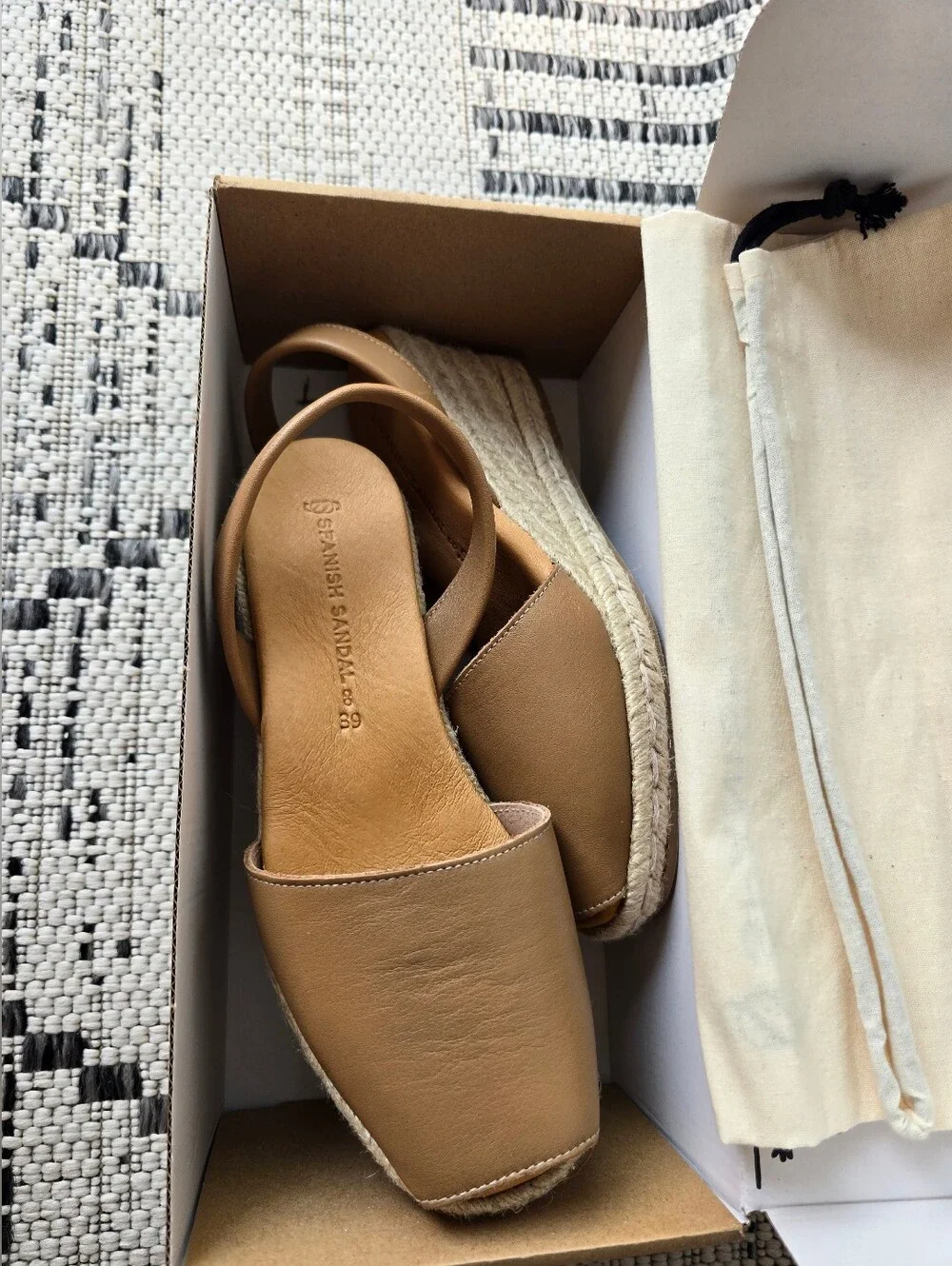 N/A tan espadrille