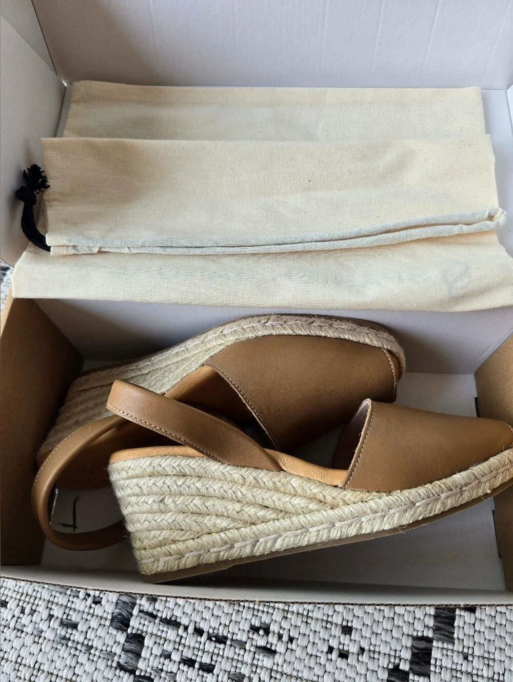 N/A tan espadrille