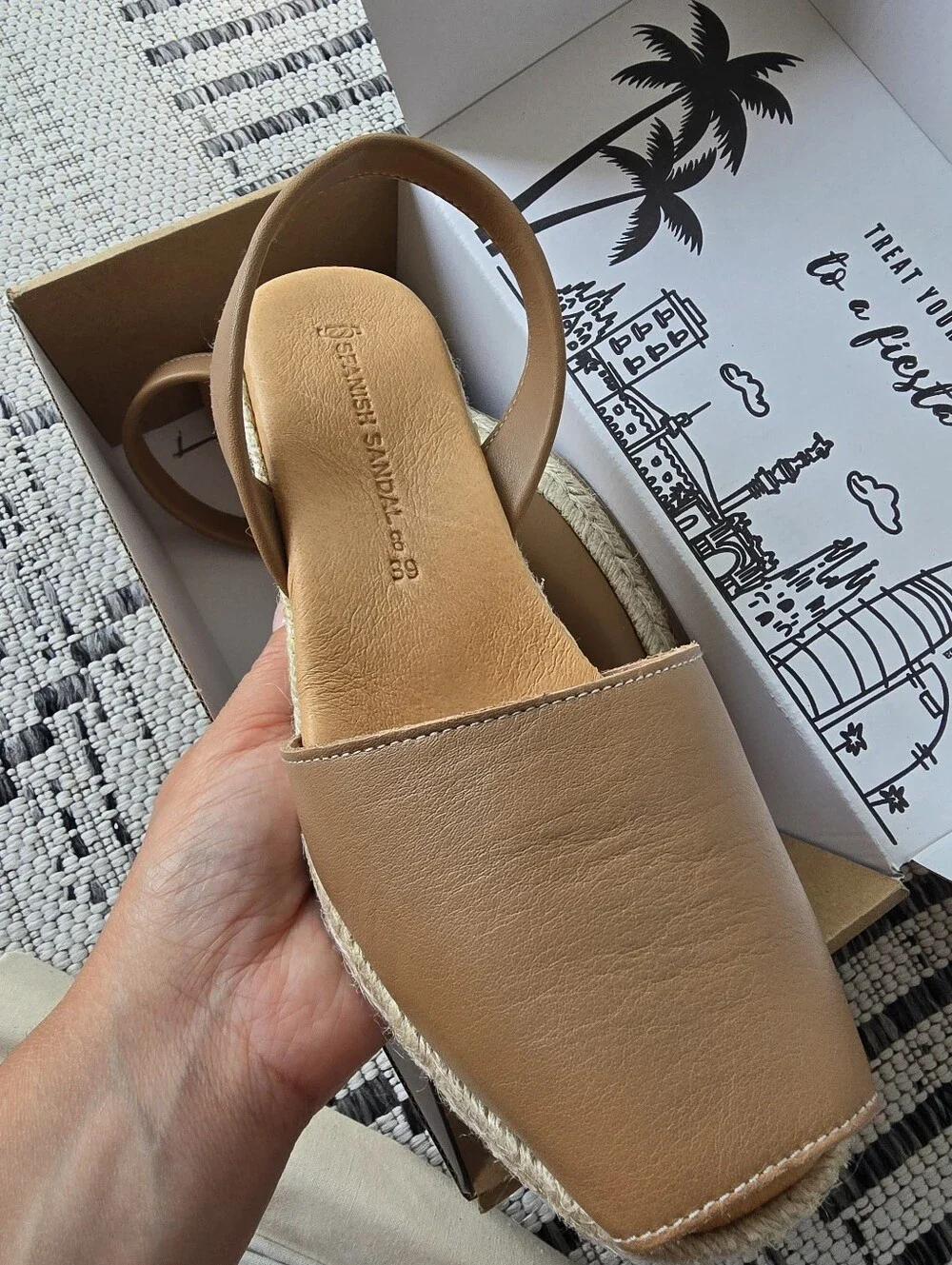 N/A tan espadrille