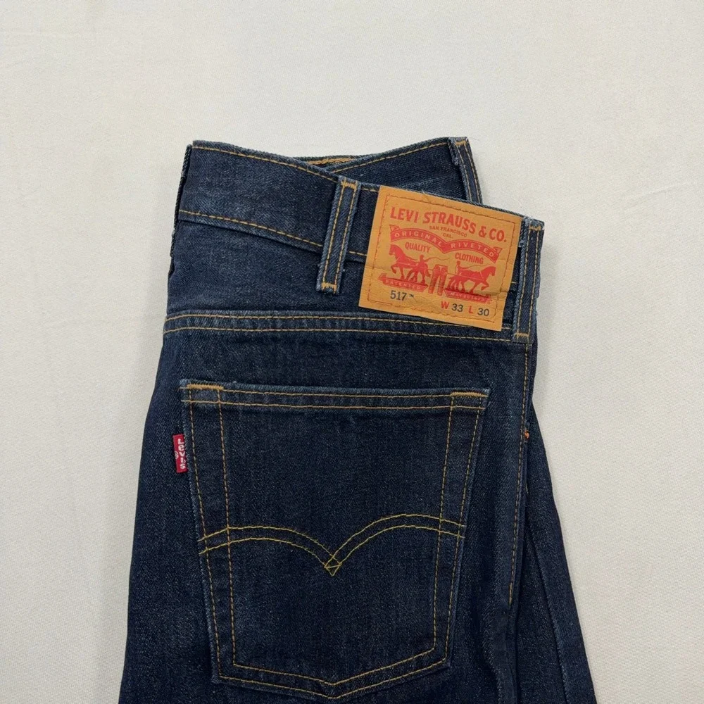 Levi's Jeans 517 Bootcut Bundle Dark & Medium Wash Denim Mens Blue W32 W26