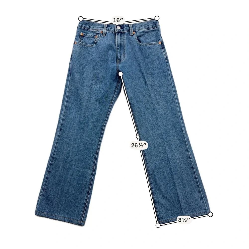 Levi's Jeans 517 Bootcut Bundle Dark & Medium Wash Denim Mens Blue W32 W26