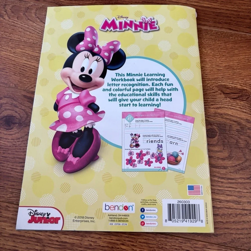 Disney Minnie Mouse Learning Workbook - The Alphabet