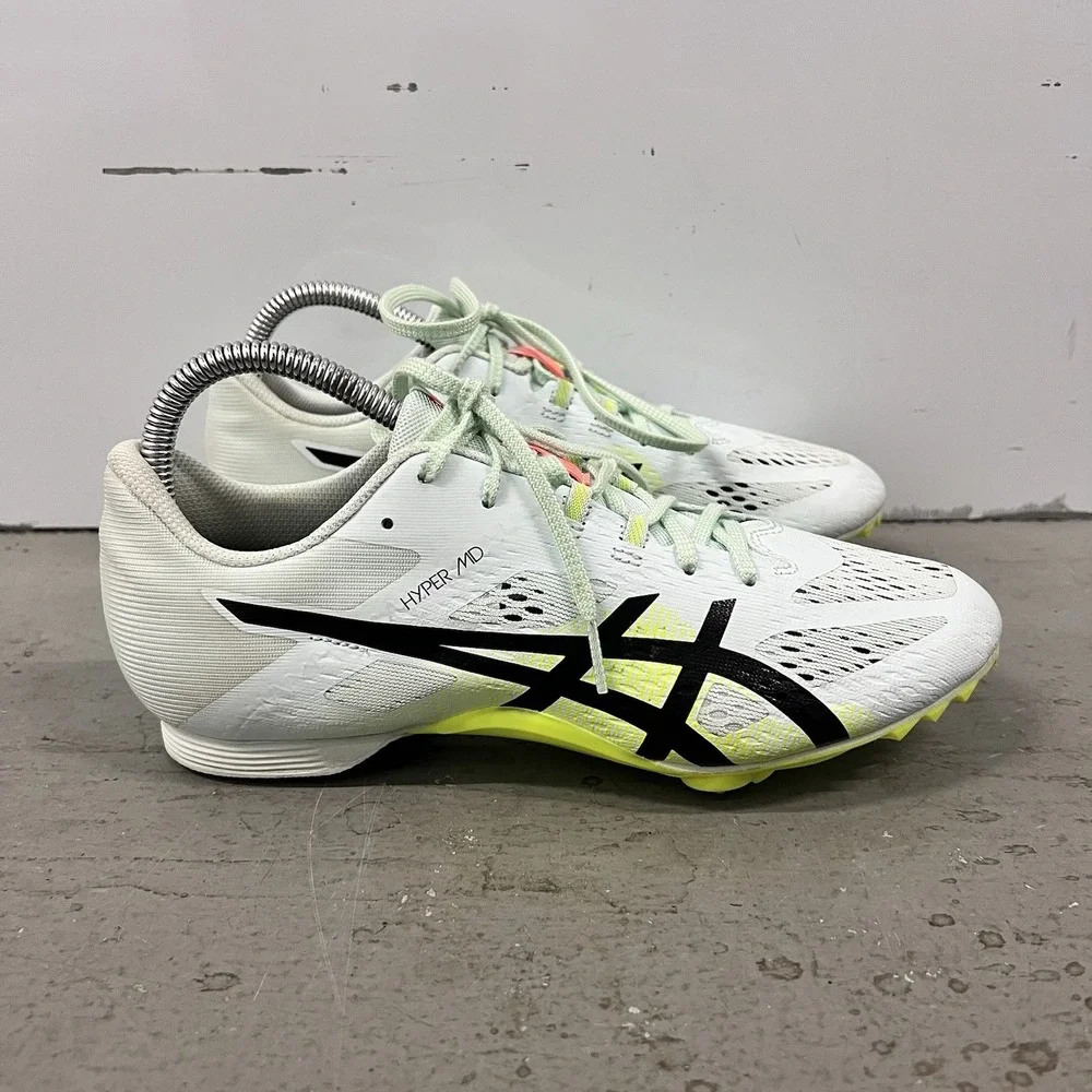 ASICS HYPER MD 8 Track & Field Spikes Size‎ 7 Soothing Sea Black Middle Distance