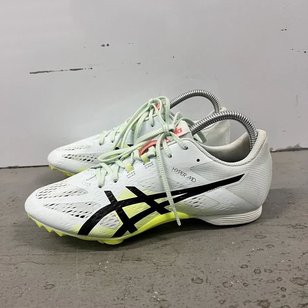 ASICS HYPER MD 8 Track & Field Spikes Size‎ 7 Soothing Sea Black Middle Distance