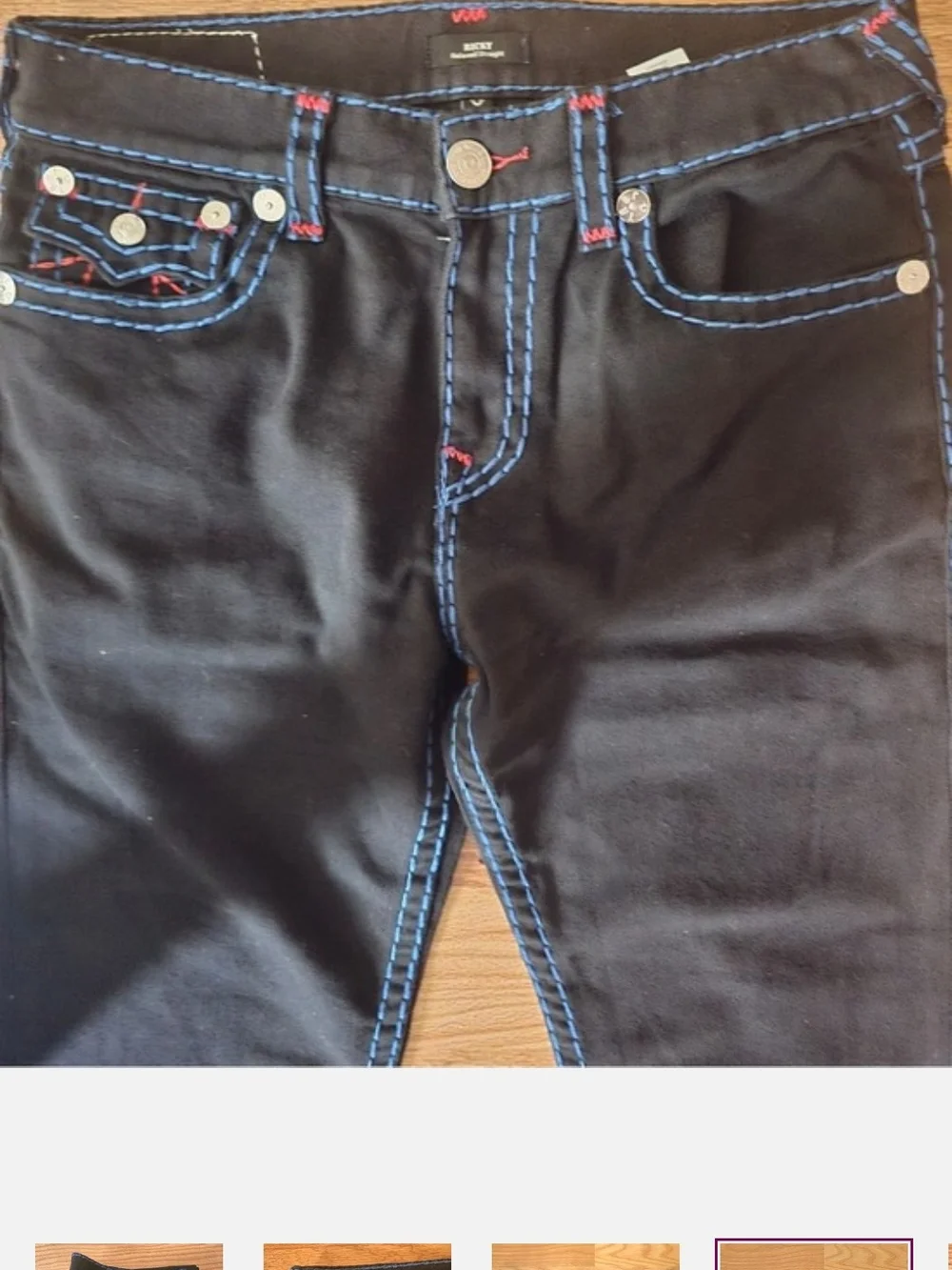 True Religion Men Black 2026 True Religion Jeans. Black Straight Fit. Like New