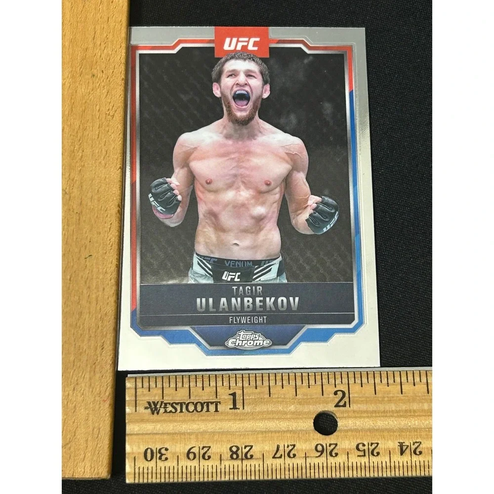 2022 Topps Chrome UFC Tagir Ulanbekov Flyweight Rookie Card‎ RC