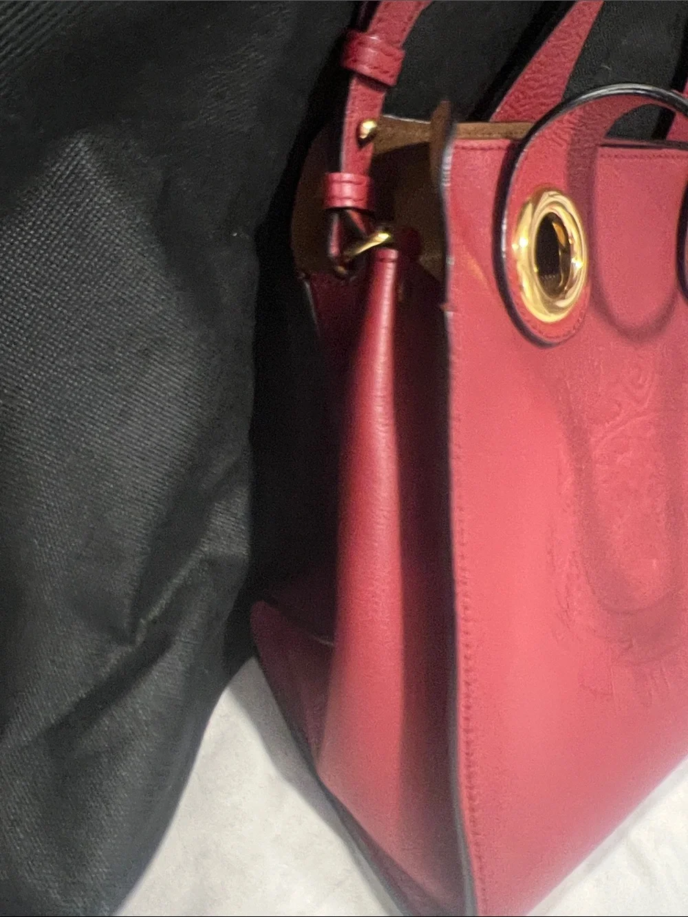Burberry satchel crest leather