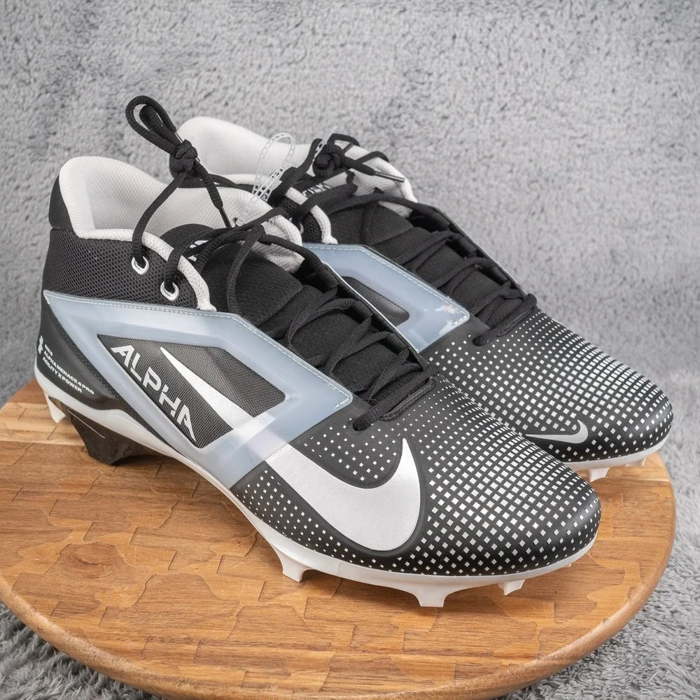 Nike Alpha Menace 4 Pro‎ Black White FZ7702-005 Men's Size 16 New No Box