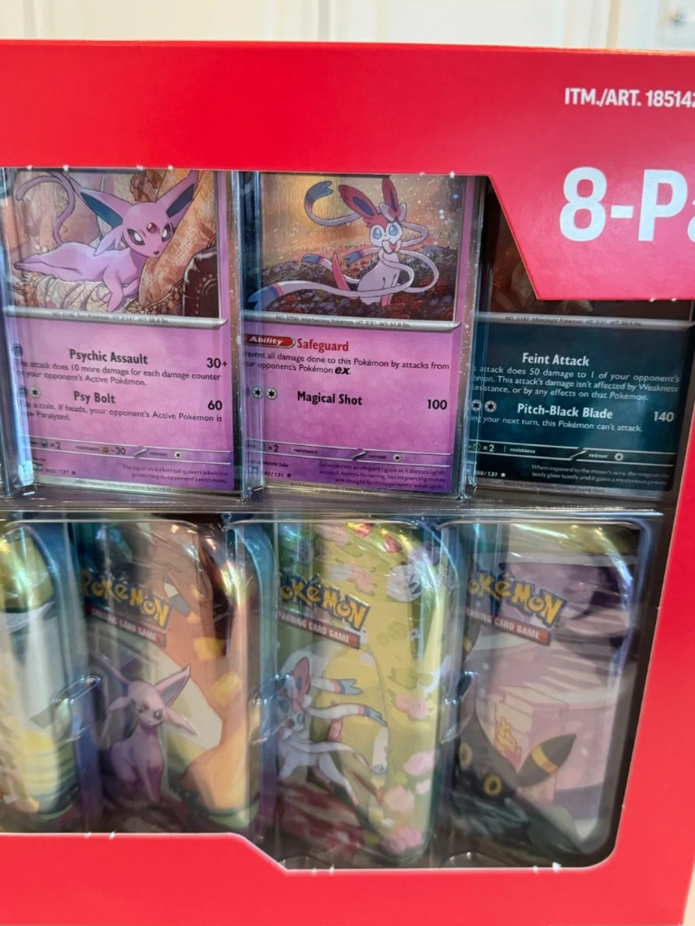 Pokemon TCG:Scarlet & Violet Prismatic Evolutions 8 pk mini tins NIB