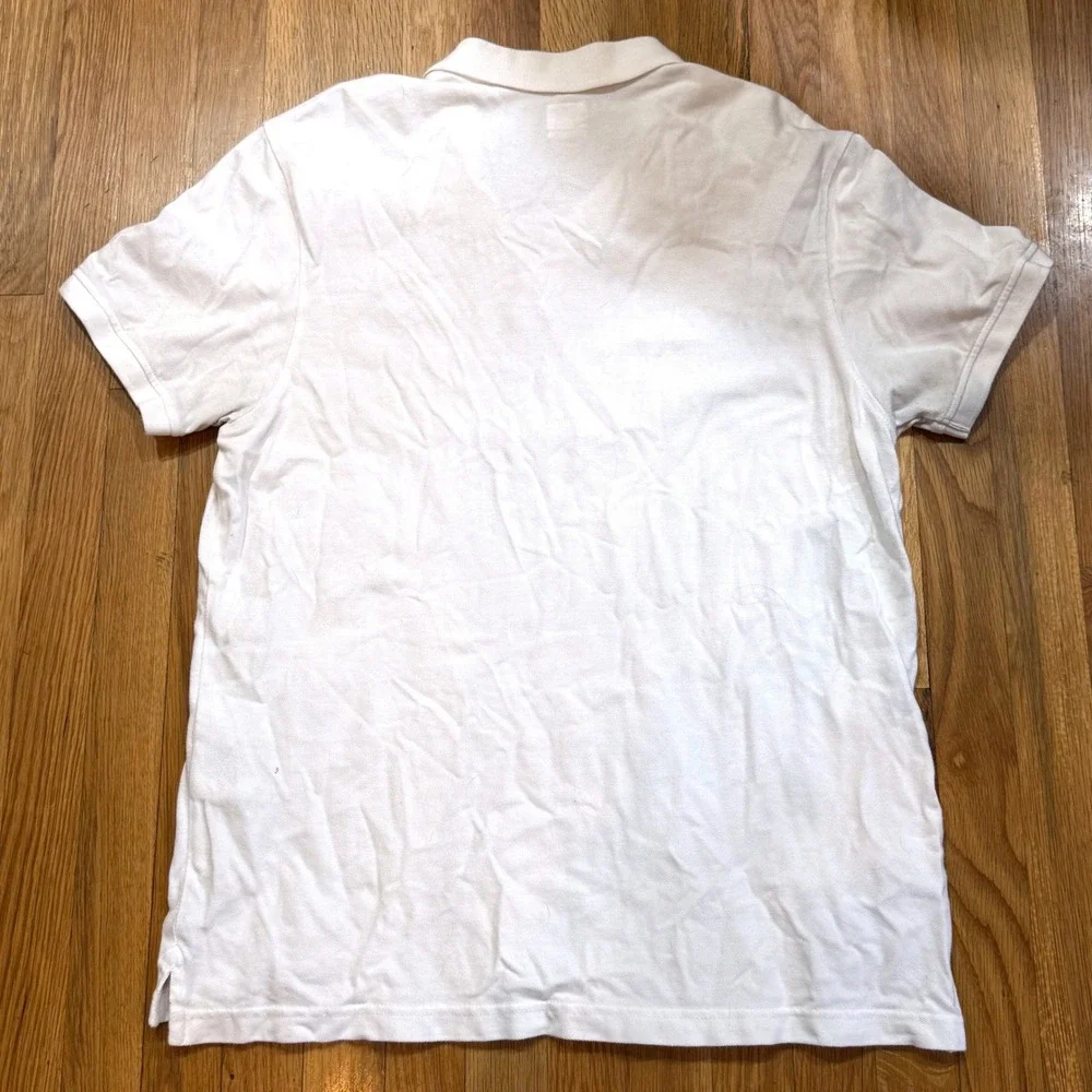 Levi's Standard XL White Housemark Red Logo Short Sleeve Polo Shirt Mens XLTG/EG
