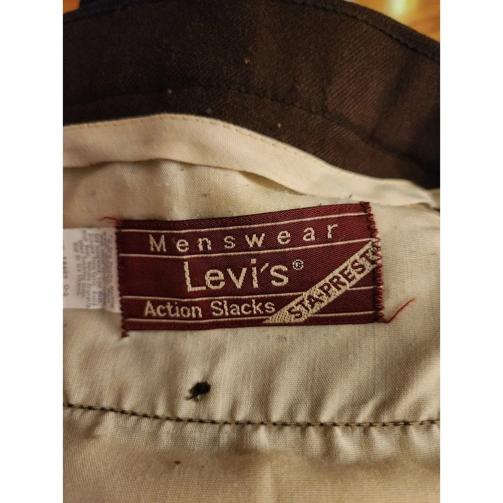 80s Brown Levi's‎ Sta-Prest Trousers
