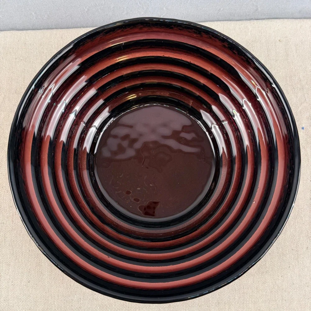 Blenko 9608L Amethyst Step Bowl Large‎ Matt Carter