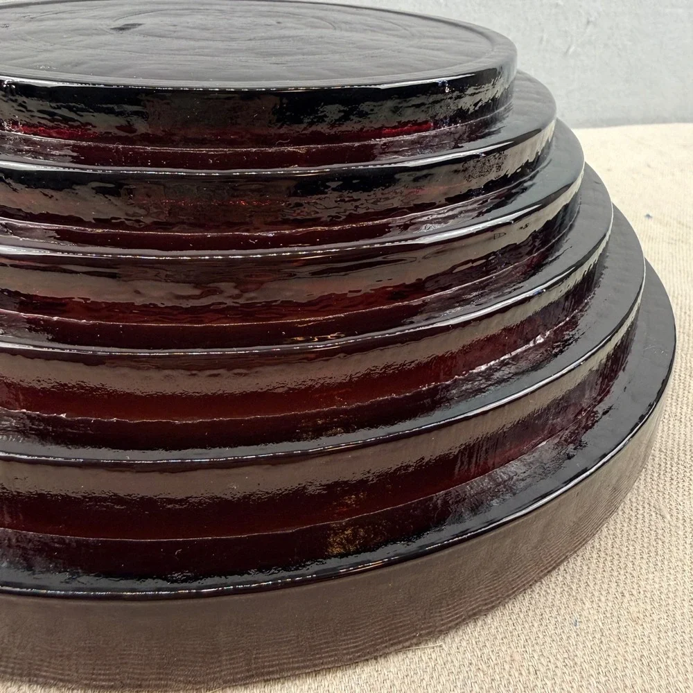 Blenko 9608L Amethyst Step Bowl Large‎ Matt Carter